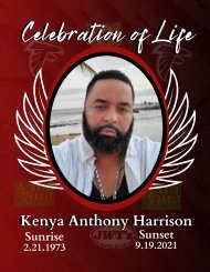 Celebration of Life Program for Kenya 