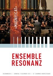 programm - Ensemble Resonanz