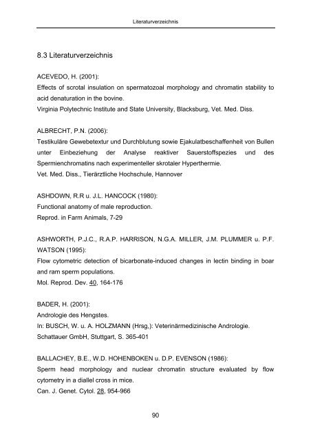 Auswirkungen skrotaler Hyperthermie auf quantitative und ...