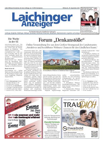 Laichinger Anzeiger 29.09.2021