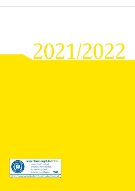 Gelbes Verzeichnis 2021/2022