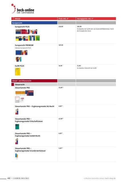 Gelbes Verzeichnis 2021/2022