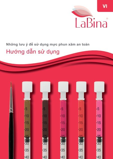 VI - LaBina - mực phun - Hướng dẫn sử dụng - Trang điểm vĩnh viễn & điêu khắc microblading