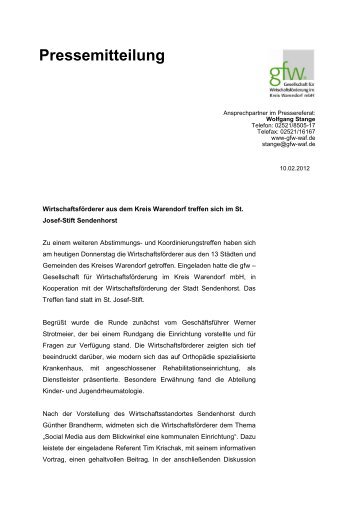 Pressemitteilung - GfW Warendorf