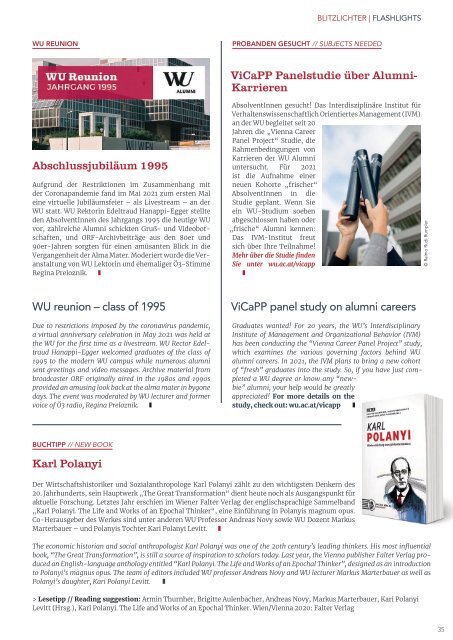 forward – WU Alumni Magazin 2/2021