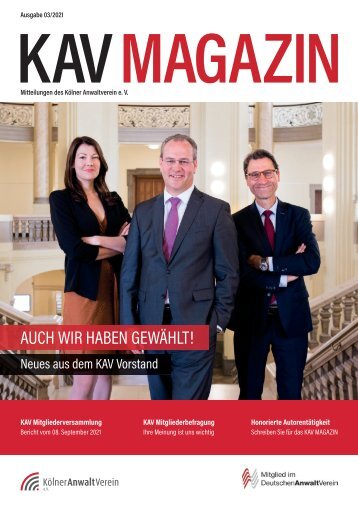 KAV Magazin Ausgabe 03/2021