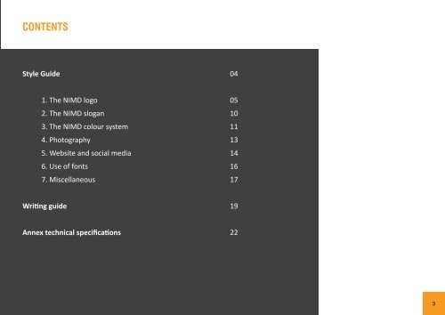 NIMD Style Guidelines