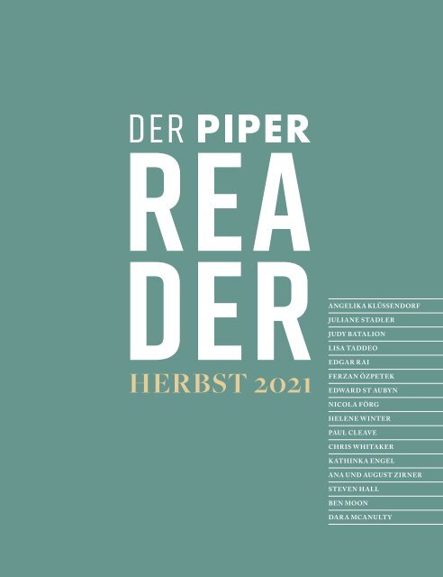 PIPER Reader Herbst 2021
