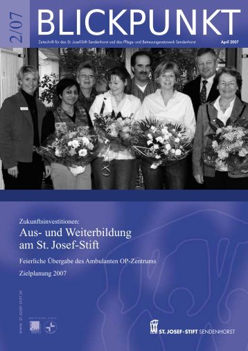 Aus- und Weiterbildung am St. Josef-Stift - St. Josef-Stift Sendenhorst