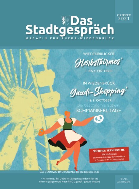 Das Stadtgespräch Ausgabe Oktober 2021 auf Mein Rheda-Wiedenbrück