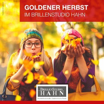 Goldener Herbst im Brillenstudio Hahn