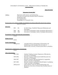 View Resume/CV - Center for Health Incentives - University of ...