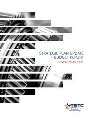 FY 2021 Strategic Plan Update and Budget Report