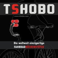 TSHOBO - einzigartige  Rueckenunterstuetzung fürs Fahrrad DE