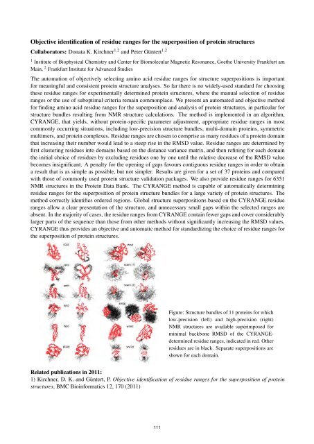 FIAS Scientific Report 2011 - Frankfurt Institute for Advanced Studies ...