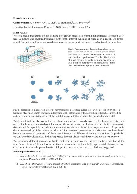 FIAS Scientific Report 2011 - Frankfurt Institute for Advanced Studies ...