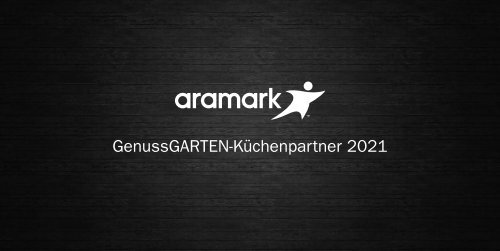 GenussGARTEN Speisekarte - Anuga 2021