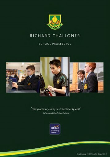 Richard Challoner School Prospectus