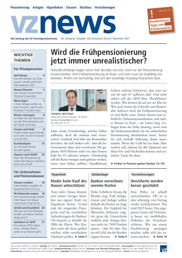 vznews, Schweiz deutsch, November 2021, Ausgabe 128