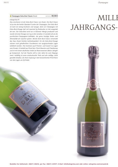 Extraprima Magazin 2021 Champagne