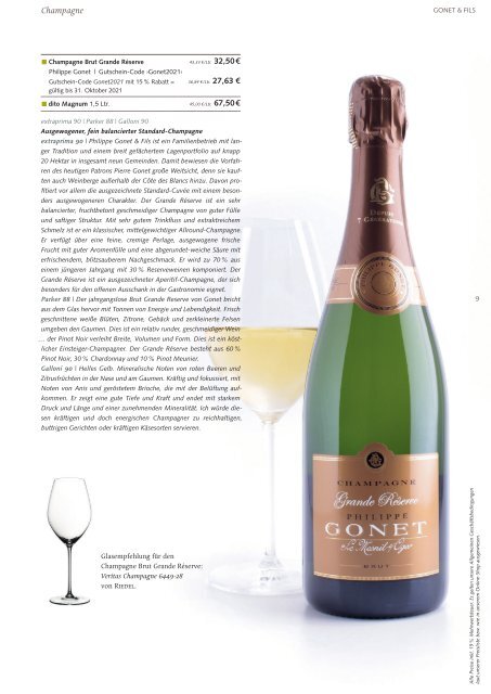 Extraprima Magazin 2021 Champagne