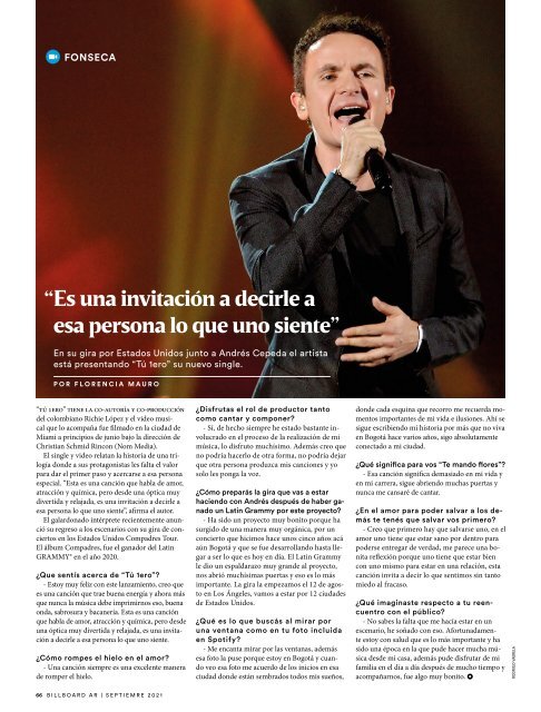 Billboard Argentina Ed 98 Septiembre 2021