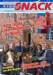 Holsteiner KlöönSNACK - Ausgabe Kiel - Oktober 2021