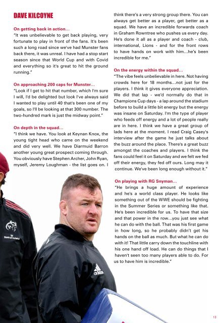 Munster Rugby v DHL Stormers Match Programme