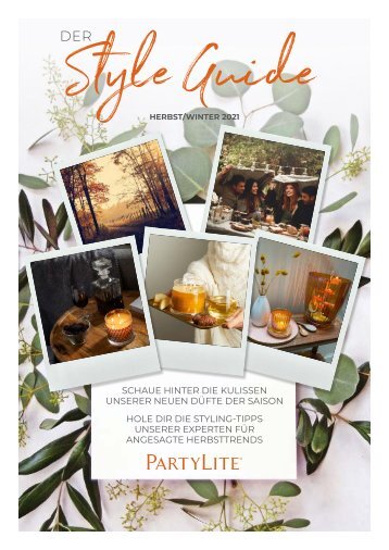 PartyLite Style Guide Herbst/Winter 2021