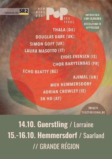 Hemmersdorf POP Festival Programmheft