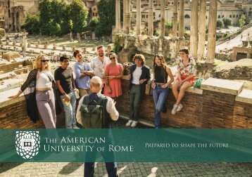 THE AMERICAN UNIVERSITY OF ROME UNDERGRADUATE GUIDE