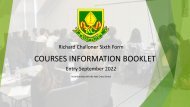 Richard Challoner and Holy Cross Courses Booklet 2022