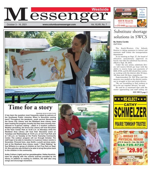 Westside Messenger - October 3rd, 2021
