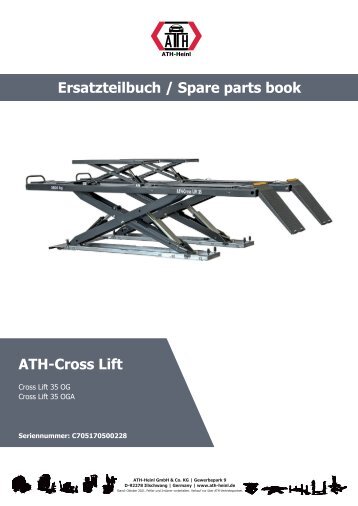 ATH-Heinl ERSATZTEILBUCH SPARE PARTS BOOK Cross Lift 35 OGA