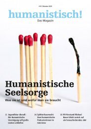 humanistisch! Das Magazin #15 - 4/2021