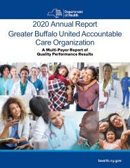 NYSDOH 2020 Annual Report for GBUACO