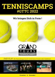 GTTC - Grand Tours Tenniskatalog 2022