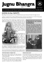 Newsletter - Jugnu Bhangra