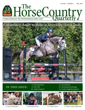 TR&HC Horse Country Quarterly - V1N3 - fall 2021