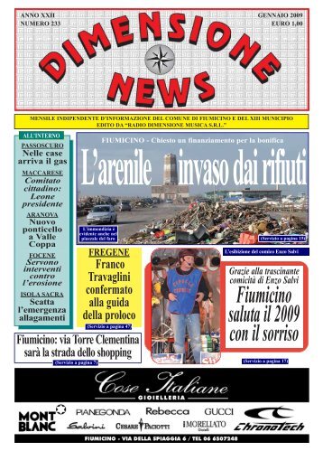 Dimensione News Gennaio 2009 N° 233.pdf - Radio Dimensione ...