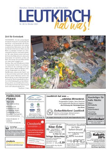 Leutkirch hat was 06.10.2021