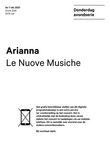 2021 10 07 Arianna - Le Nuove Musiche