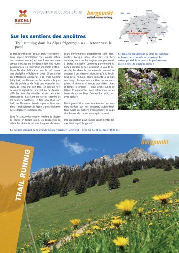 Proposition de Course 09.2021 – Trail running dans les Alpes frigourgeoises