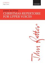 John Rutter Christmas sampler for upper voices