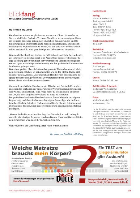 Emsblick Meppen - Heft 46 (Oktober/November 2021)