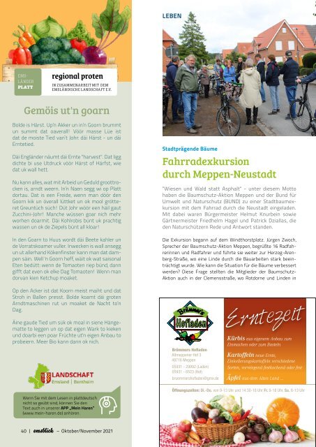 Emsblick Meppen - Heft 46 (Oktober/November 2021)