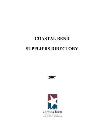 Coastal Bend Suppliers Directory - Corpus Christi Regional ...