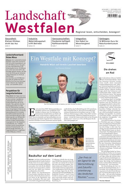 Landschaft Westfalen (Ausgabe 5 / OKTOBER 2021)