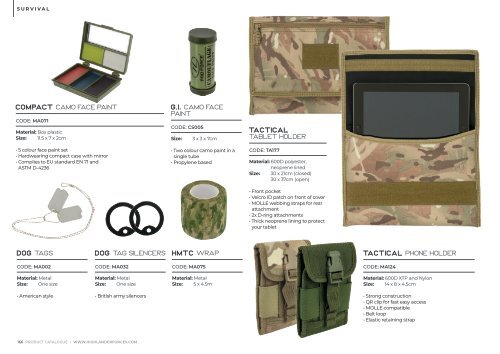 Highlander Tactical Product Catalogue