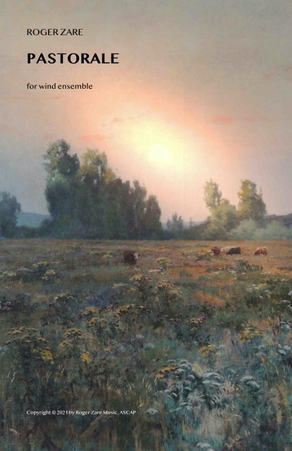 Zare - Pastorale for band - 00 Full Score